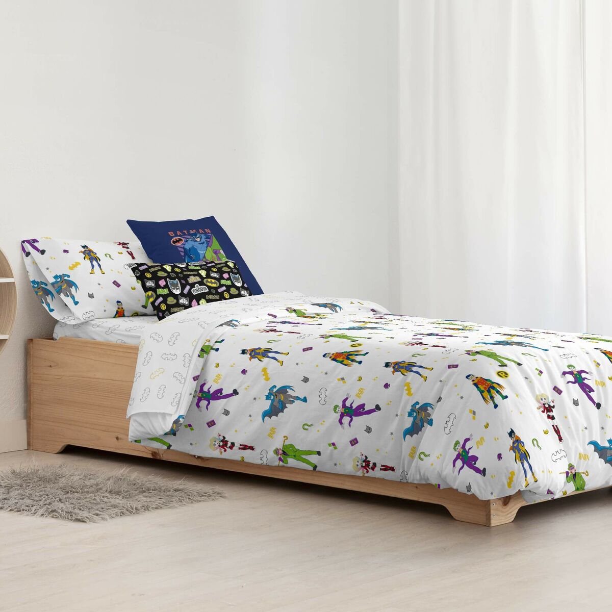 Capa nórdica Batman Childish Multicolor 175 Fios 180 x 220 cm